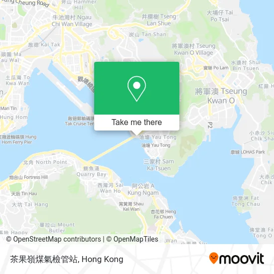 茶果嶺煤氣檢管站地圖