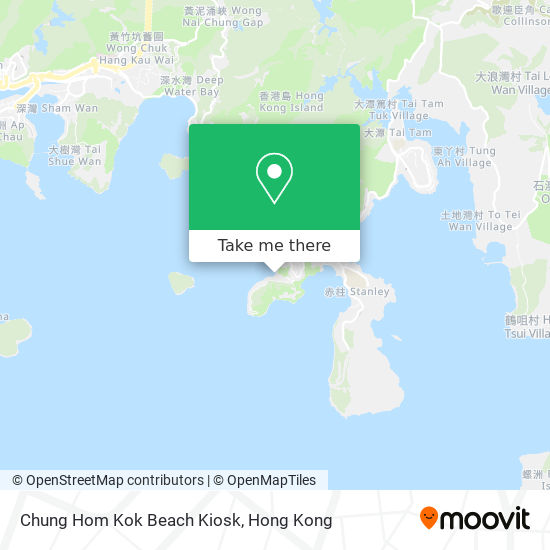 Chung Hom Kok Beach Kiosk map