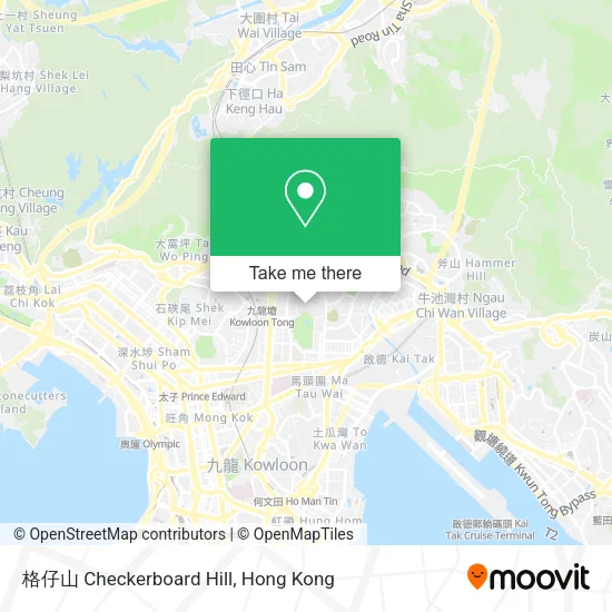 格仔山 Checkerboard Hill map
