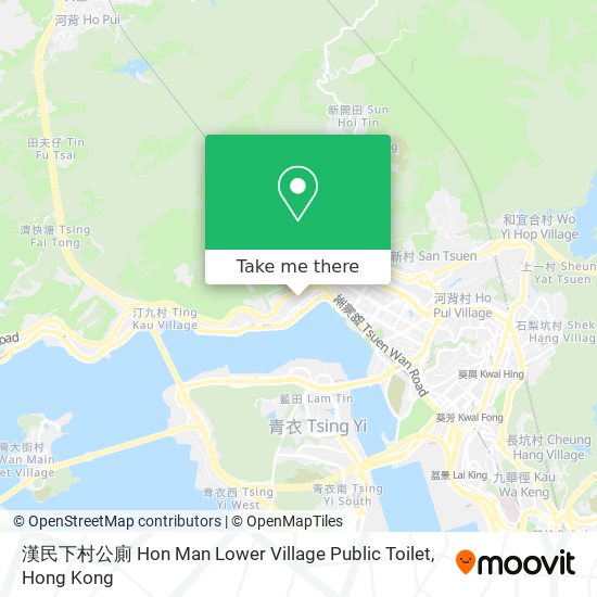 漢民下村公廁 Hon Man Lower Village Public Toilet map
