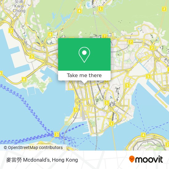 麥當勞 Mcdonald's map