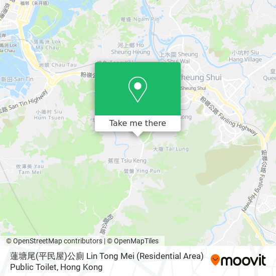 蓮塘尾(平民屋)公廁 Lin Tong Mei (Residential Area) Public Toilet地圖