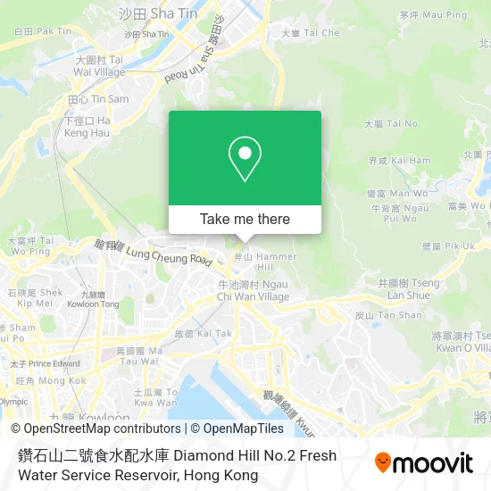 鑽石山二號食水配水庫 Diamond Hill No.2 Fresh Water Service Reservoir map