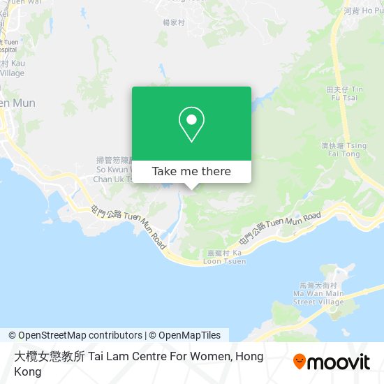 大欖女懲教所 Tai Lam Centre For Women map