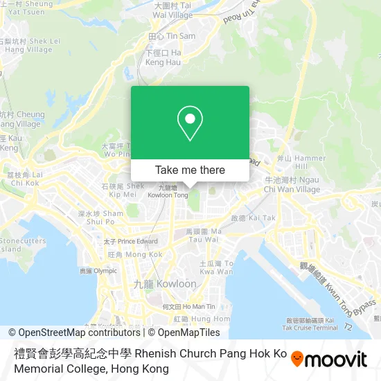 禮賢會彭學高紀念中學 Rhenish Church Pang Hok Ko Memorial College map