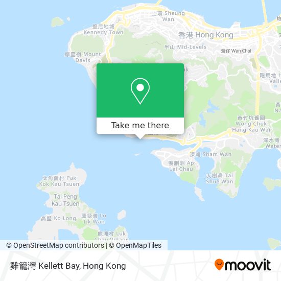 雞籠灣 Kellett Bay地圖