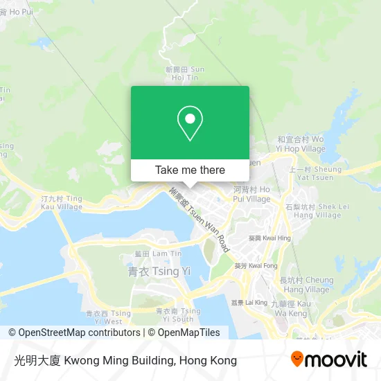 光明大廈 Kwong Ming Building map