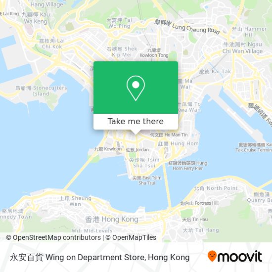 永安百貨 Wing on Department Store map