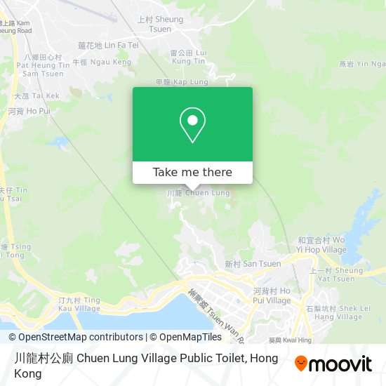 川龍村公廁 Chuen Lung Village Public Toilet map