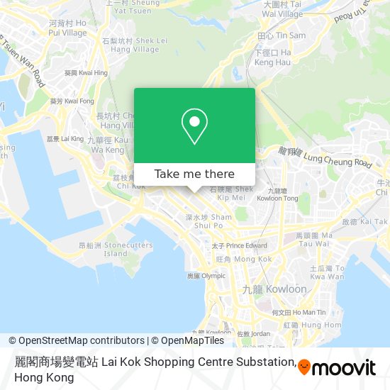 麗閣商場變電站 Lai Kok Shopping Centre Substation map