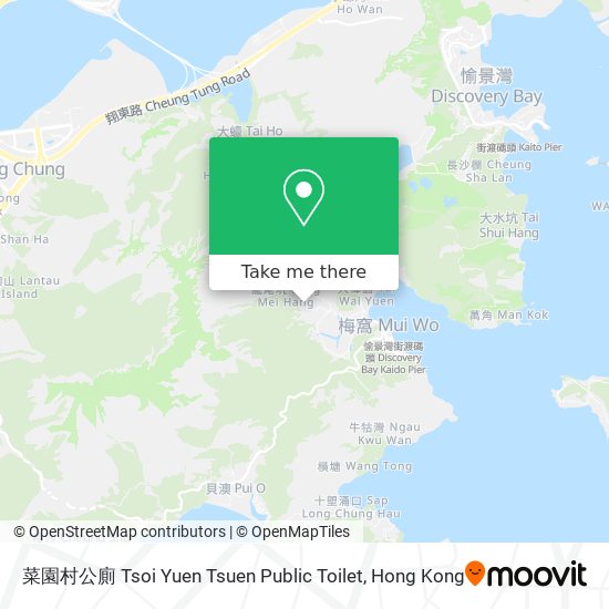 菜園村公廁 Tsoi Yuen Tsuen Public Toilet map