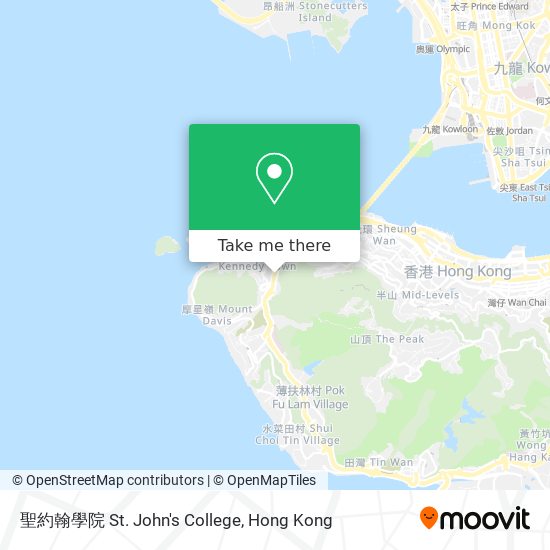 聖約翰學院 St. John's College map