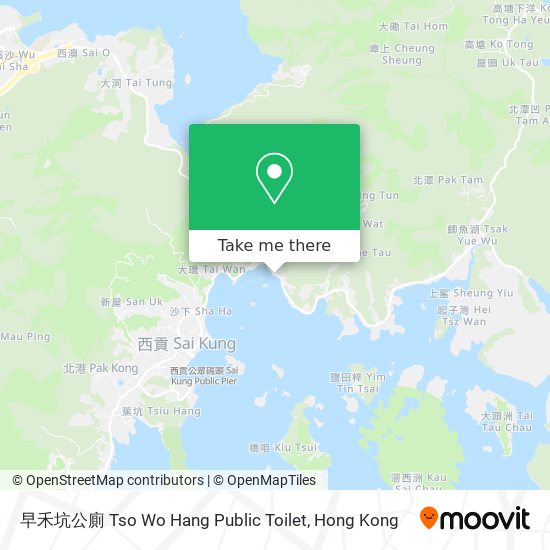 早禾坑公廁 Tso Wo Hang Public Toilet地圖