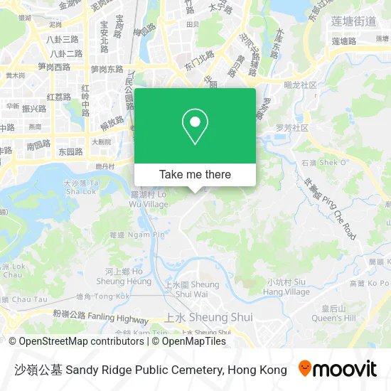 沙嶺公墓 Sandy Ridge Public Cemetery地圖