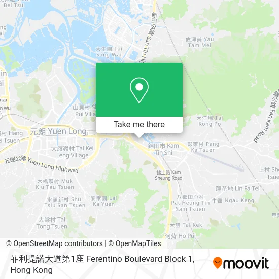 菲利提諾大道第1座 Ferentino Boulevard Block 1 map