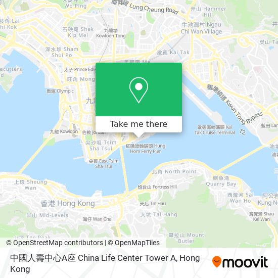 中國人壽中心A座 China Life Center Tower A map