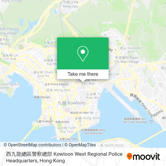 西九龍總區警察總部 Kowloon West Regional Police Headquarters map