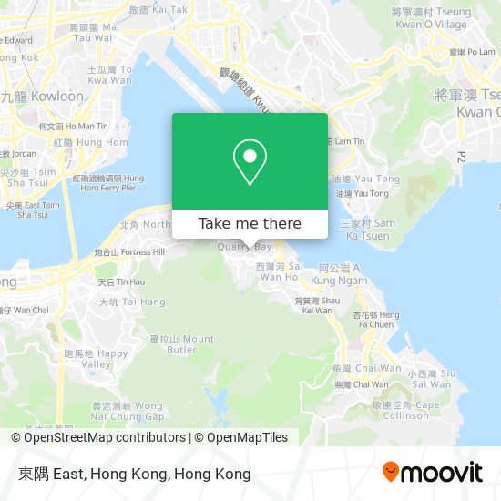 東隅 East, Hong Kong map
