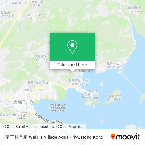 圍下村旱廁 Wai Ha Village Aqua Privy map