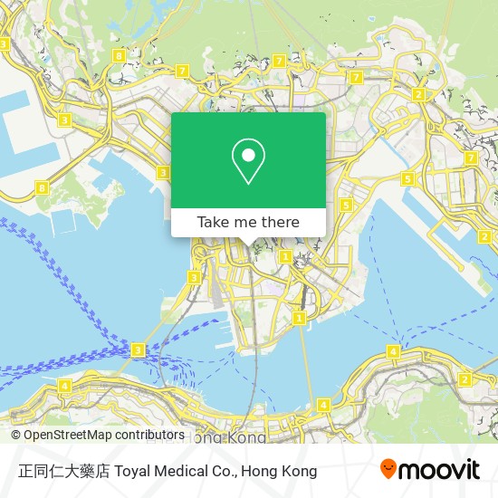 正同仁大藥店 Toyal Medical Co. map