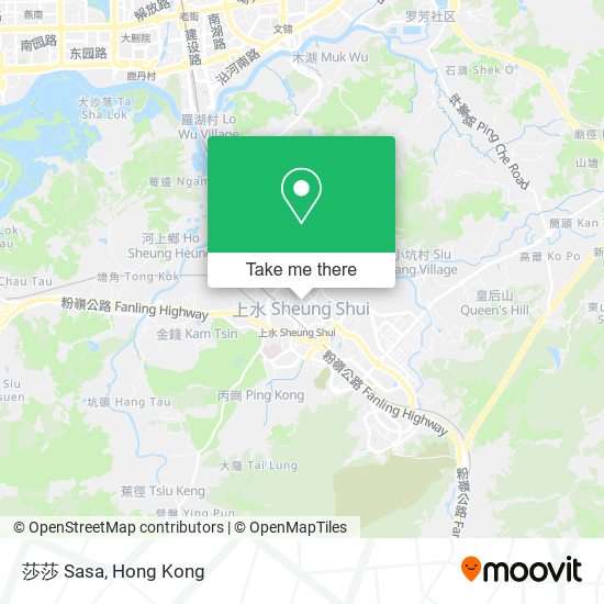 莎莎 Sasa map