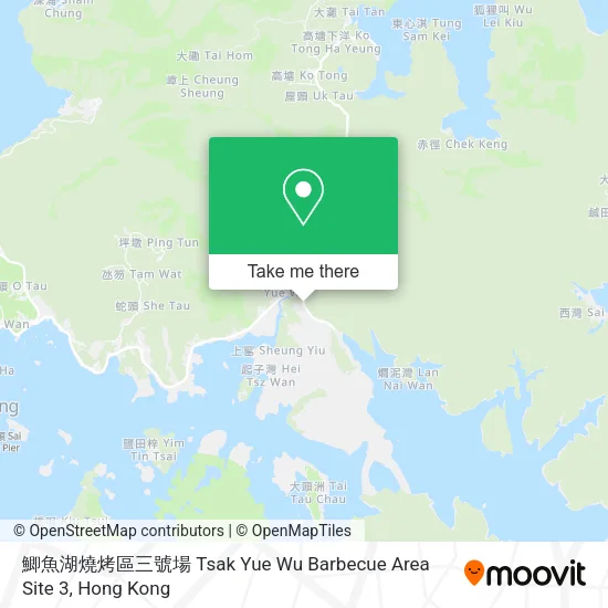 鯽魚湖燒烤區三號場 Tsak Yue Wu Barbecue Area Site 3地圖