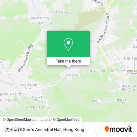 沈氏宗祠 Sum's Ancestral Hall map