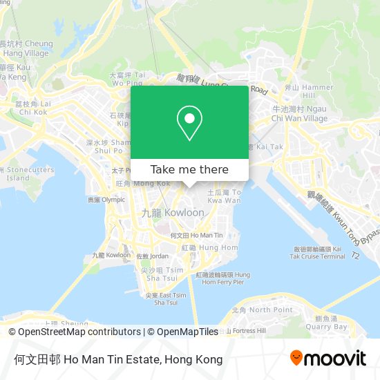 何文田邨 Ho Man Tin Estate map