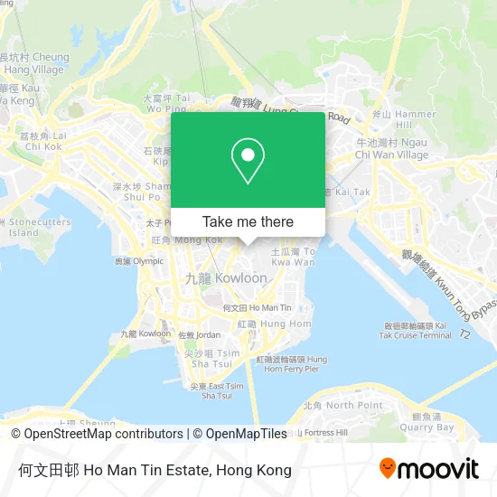 何文田邨 Ho Man Tin Estate map