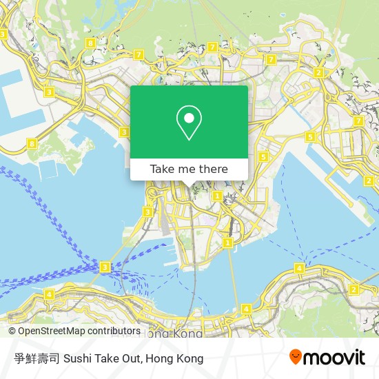 爭鮮壽司 Sushi Take Out map