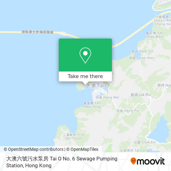 大澳六號污水泵房 Tai O No. 6 Sewage Pumping Station map