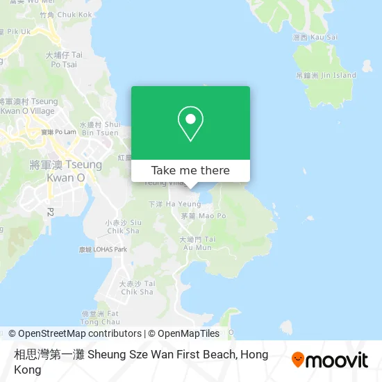 相思灣第一灘 Sheung Sze Wan First Beach地圖