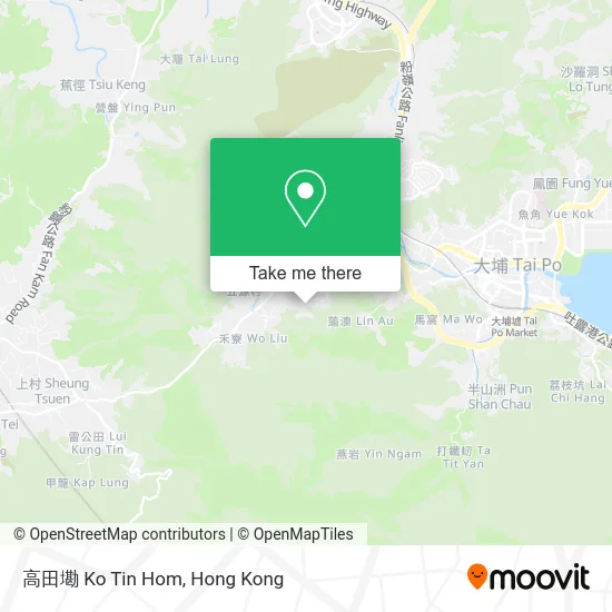 高田墈 Ko Tin Hom map