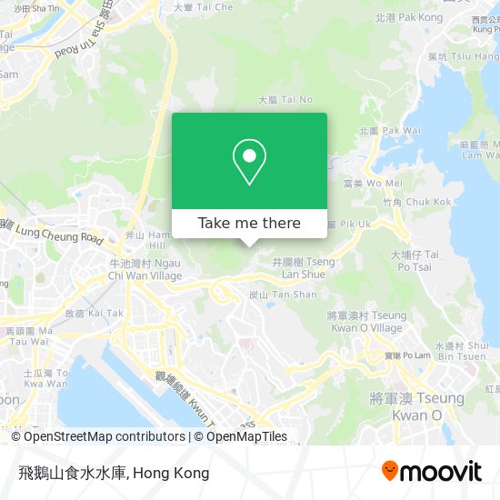 飛鵝山食水水庫 map