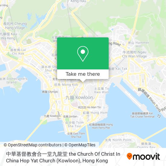 中華基督教會合一堂九龍堂 the Church Of Christ In China Hop Yat Church (Kowloon) map