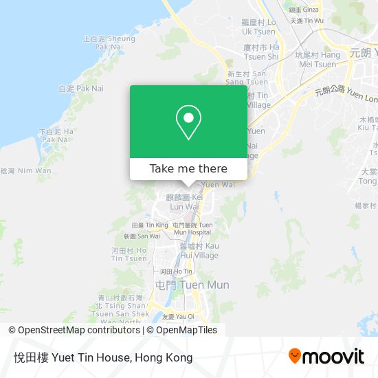 悅田樓 Yuet Tin House map
