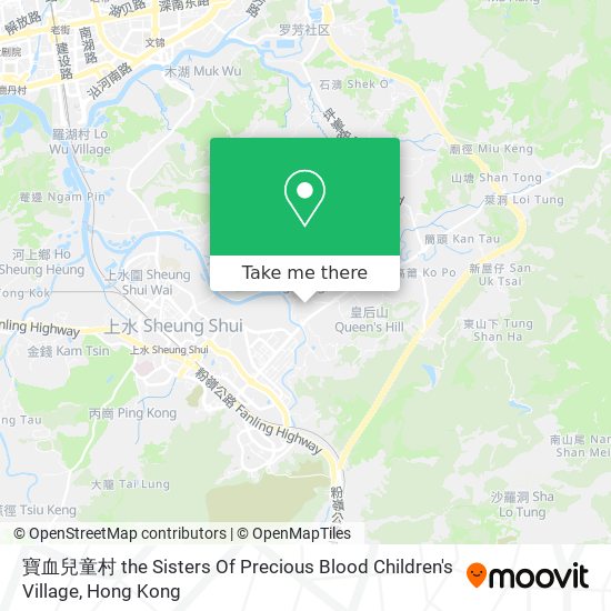 寶血兒童村 the Sisters Of Precious Blood Children's Village map