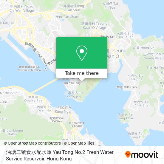 油塘二號食水配水庫 Yau Tong No.2 Fresh Water Service Reservoir地圖