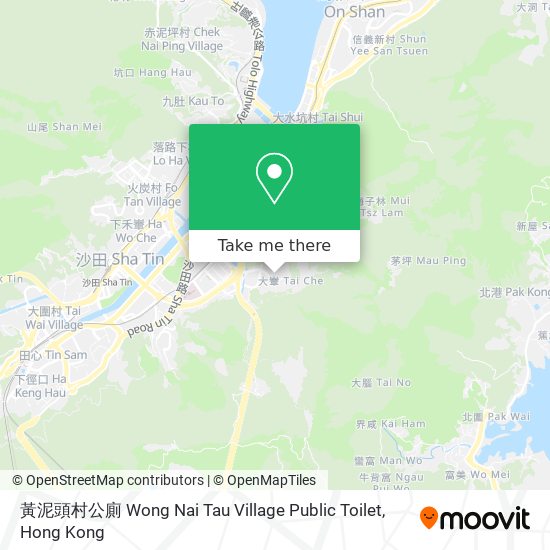 黃泥頭村公廁 Wong Nai Tau Village Public Toilet map