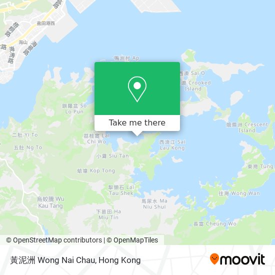 黃泥洲 Wong Nai Chau map