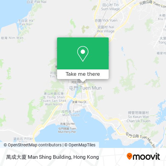 萬成大廈 Man Shing Building map