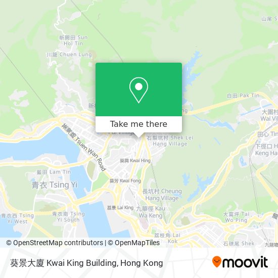 葵景大廈 Kwai King Building map