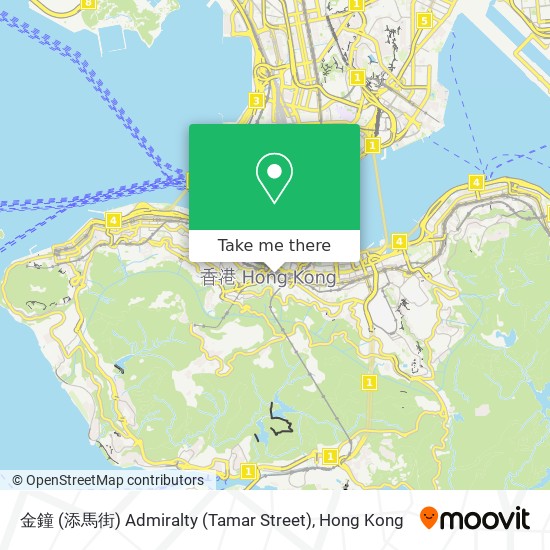 金鐘 (添馬街) Admiralty (Tamar Street) map