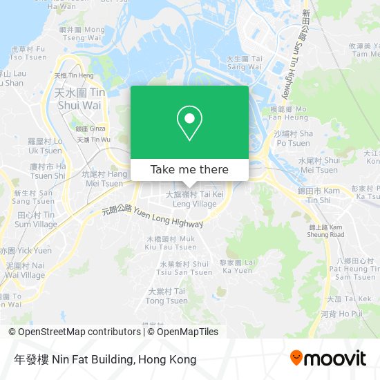 年發樓 Nin Fat Building map