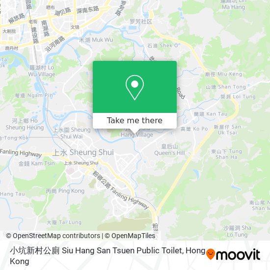 小坑新村公廁 Siu Hang San Tsuen Public Toilet map