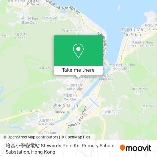 培基小學變電站 Stewards Pooi Kei Primary School Substation map