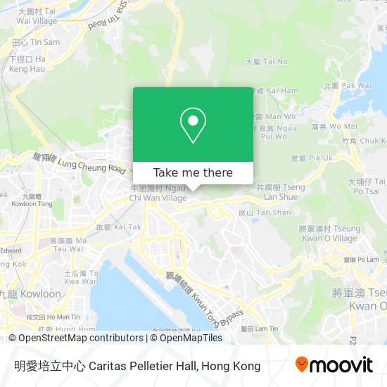 明愛培立中心 Caritas Pelletier Hall map