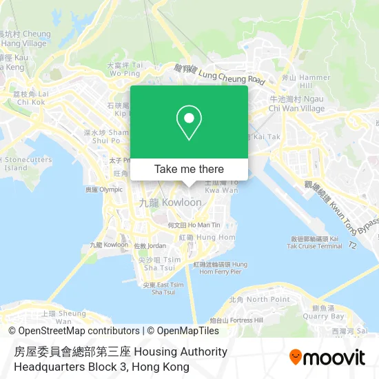 房屋委員會總部第三座 Housing Authority Headquarters Block 3 map
