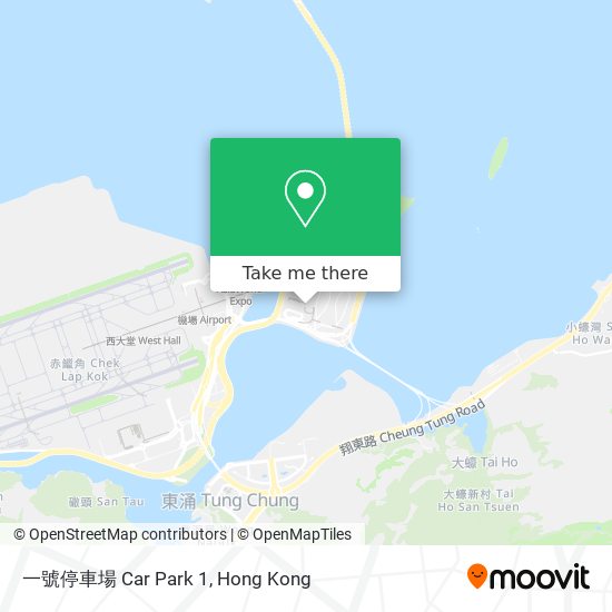 一號停車場 Car Park 1 map