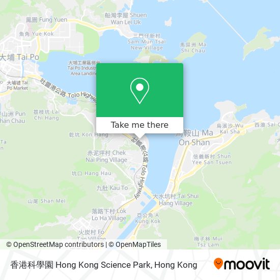 香港科學園 Hong Kong Science Park map